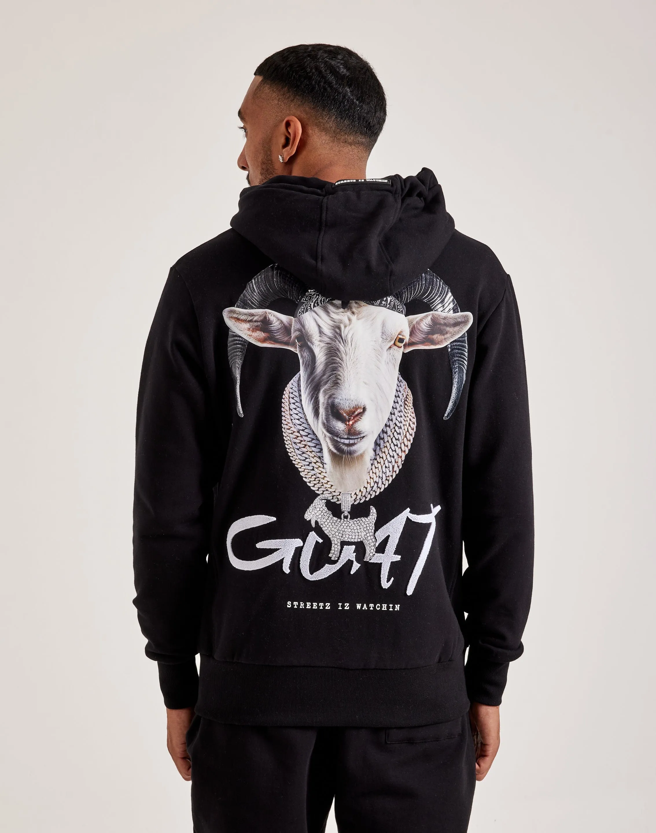 Streetz Iz Watchin Goat Full-Zip Hoodie