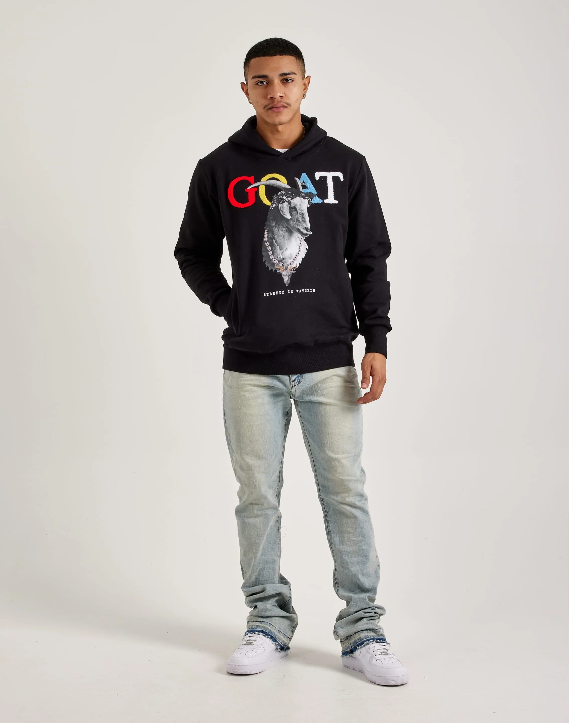Streetz Iz Watchin Goat Pullover Hoodie
