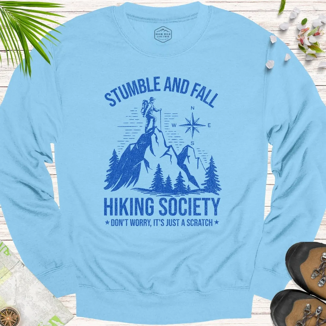 Stumble And Fall Hiking Society Unisex Crewneck Sweatshirt
