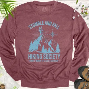 Stumble And Fall Hiking Society Unisex Crewneck Sweatshirt