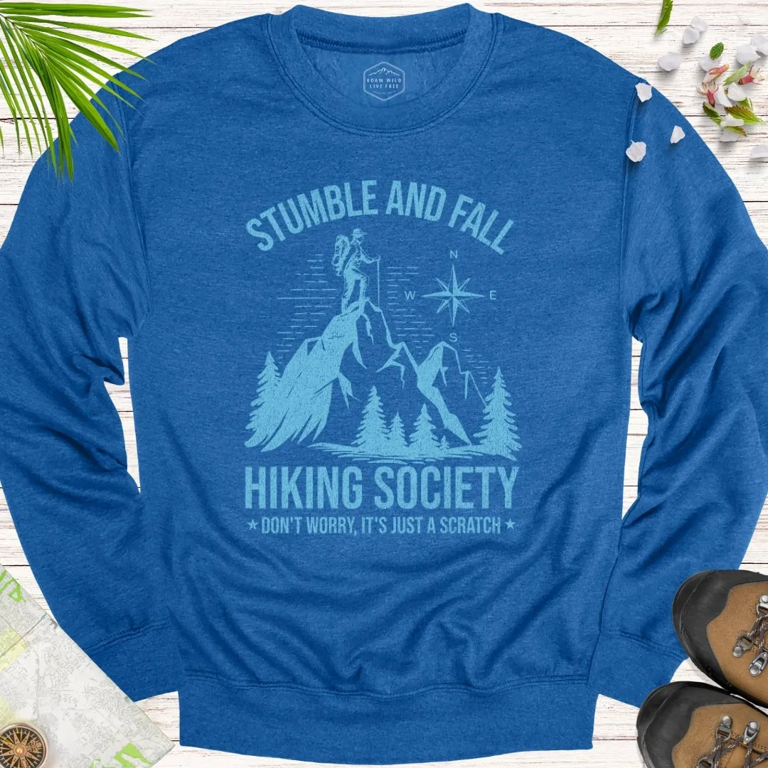Stumble And Fall Hiking Society Unisex Crewneck Sweatshirt