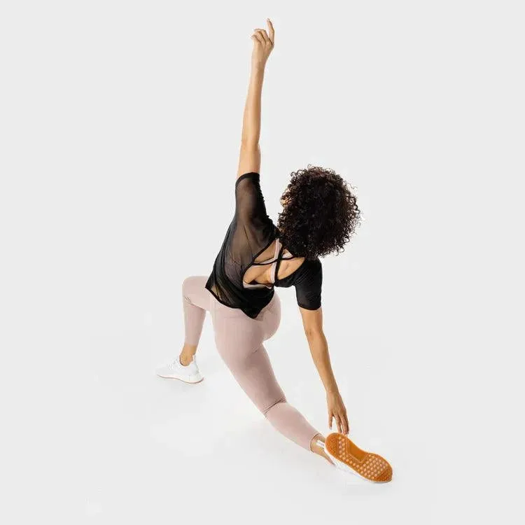 Stuttermabolur Fitness Oversized - Svartur