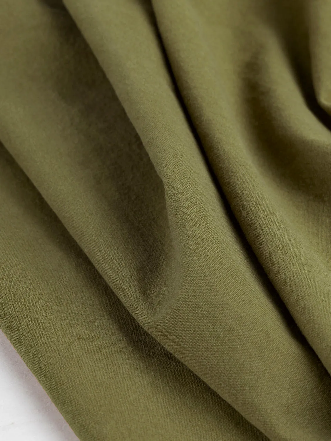 Substantial Organic Cotton Broadcloth - Olive - Swatch