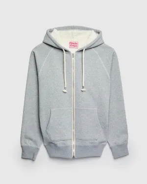 Super Looper Zip Hoodie in Heather Grey