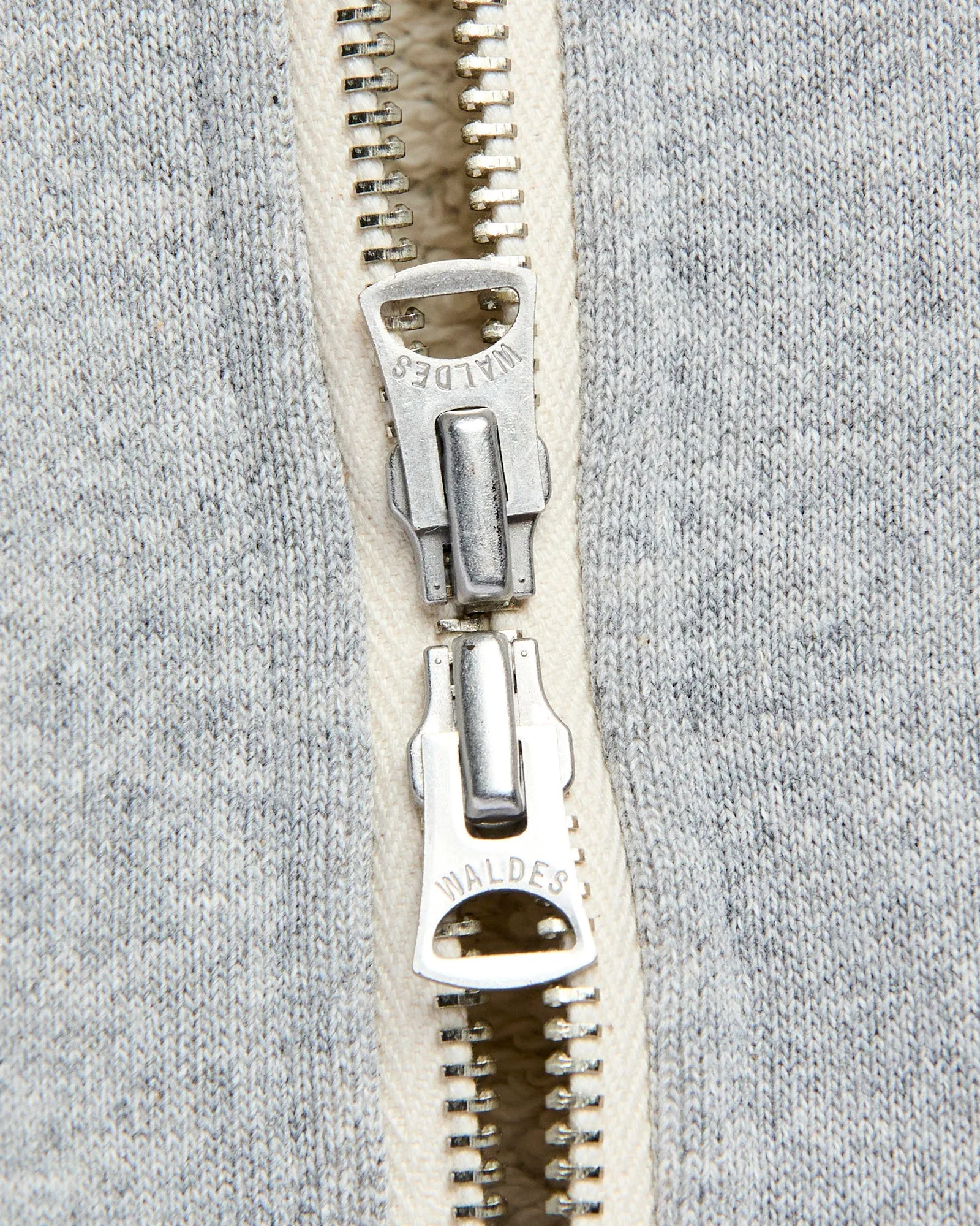 Super Looper Zip Hoodie in Heather Grey