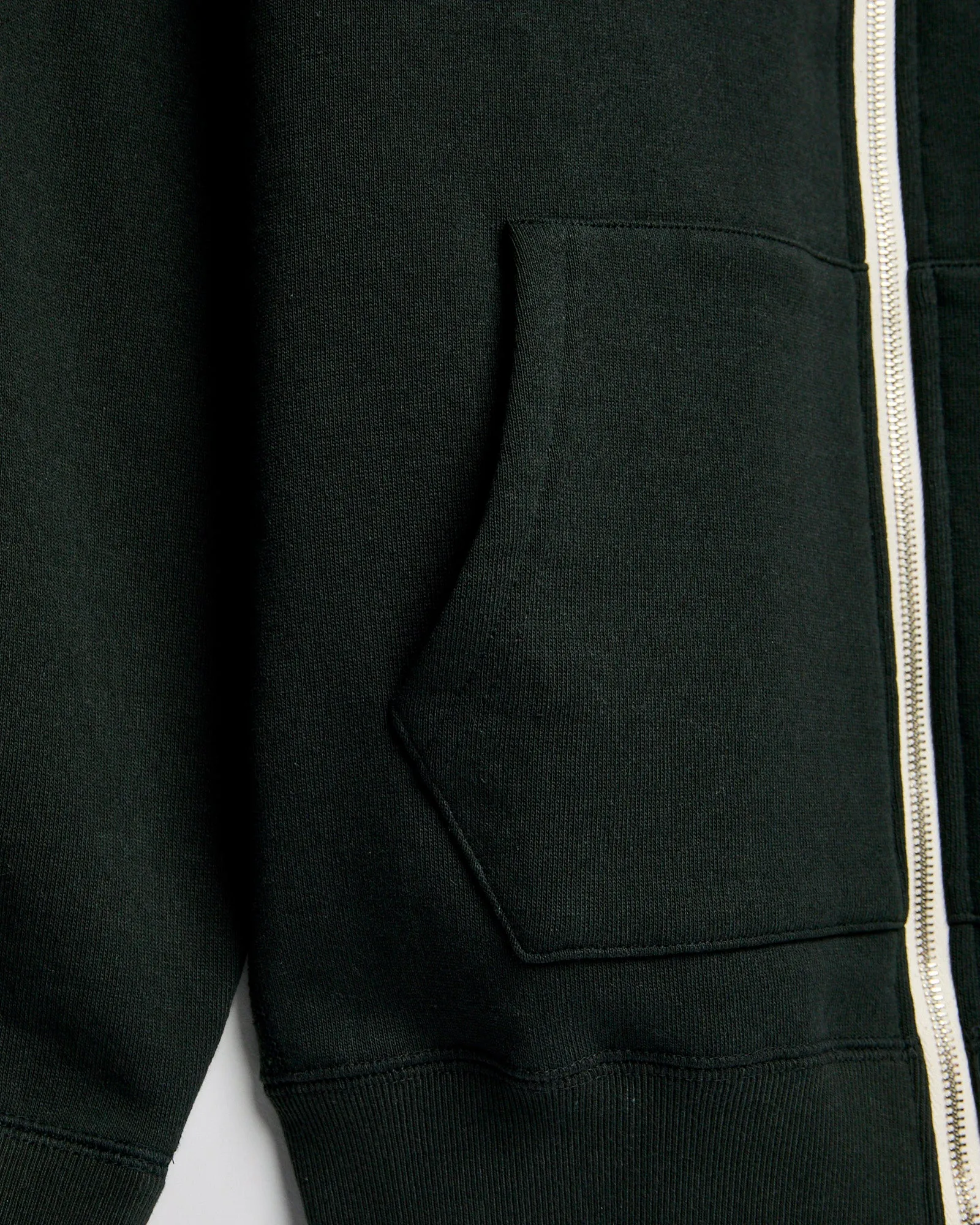 Super Looper Zip Hoodie in Sumi Black