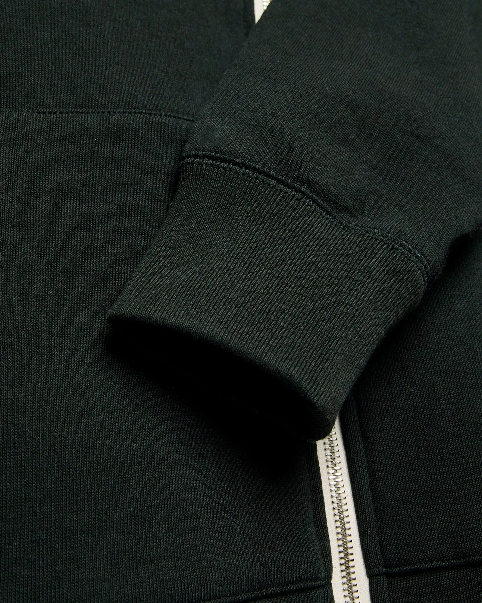 Super Looper Zip Hoodie in Sumi Black