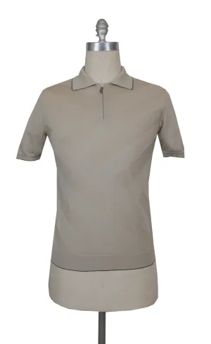 Svevo Parma Light Brown 1/4 Zip Polo Sweater