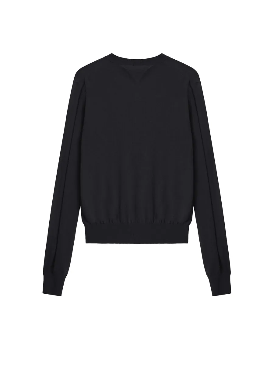 Sweater / JNBY All-match Round Neck Long-sleeved Sweater(100% cotton)