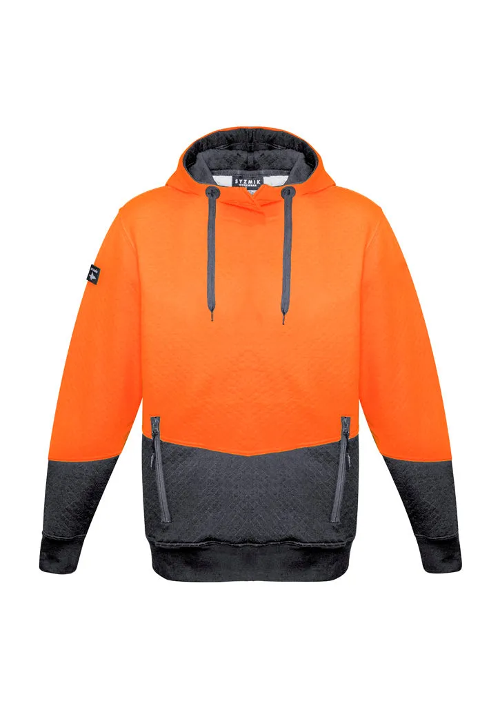 Syzmik Mens Hi Vis Textured Jacquard Hoodie - ZT477