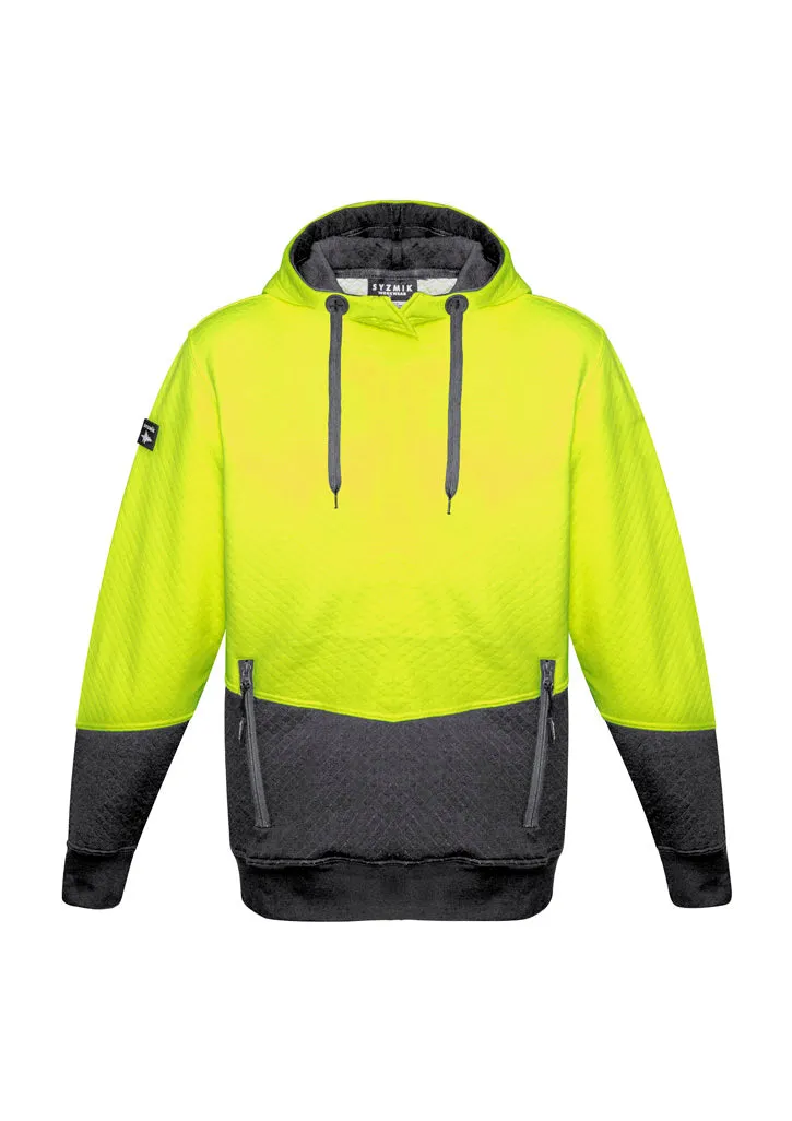 Syzmik Mens Hi Vis Textured Jacquard Hoodie - ZT477