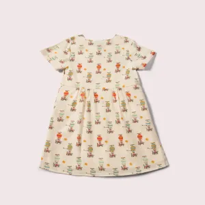 Take To The Skies Organic Button Through Dress
