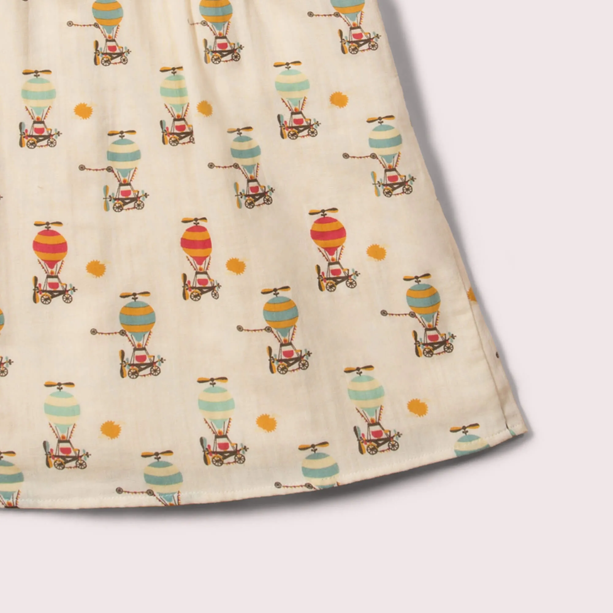 Take To The Skies Organic Button Through Dress