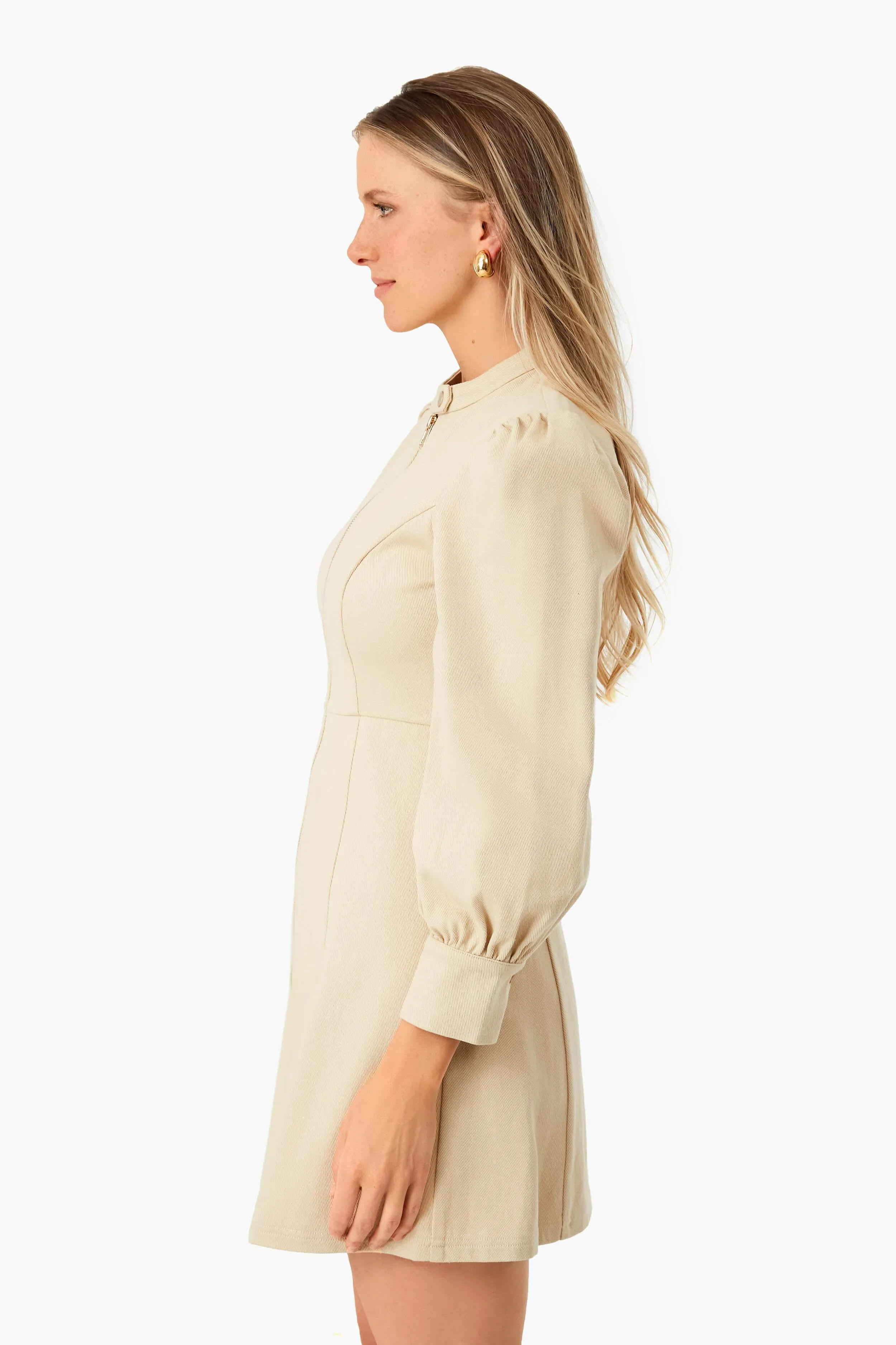 Taupe Brighton Mini Dress