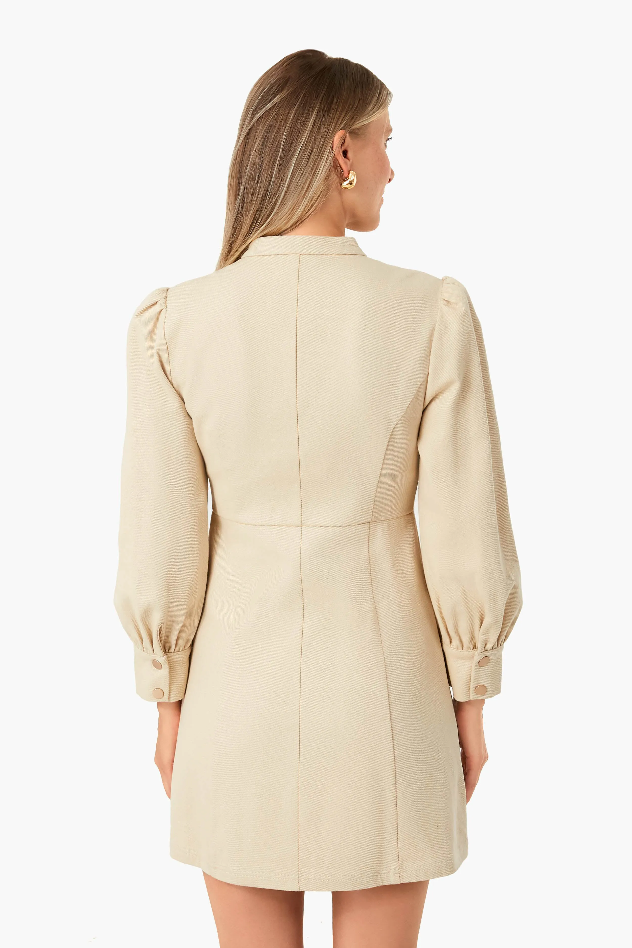 Taupe Brighton Mini Dress