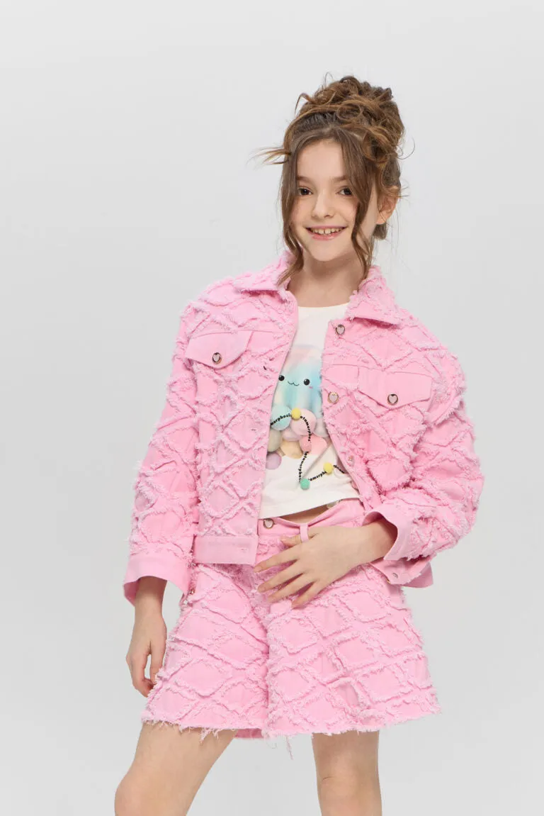 Textured Denim Jacket