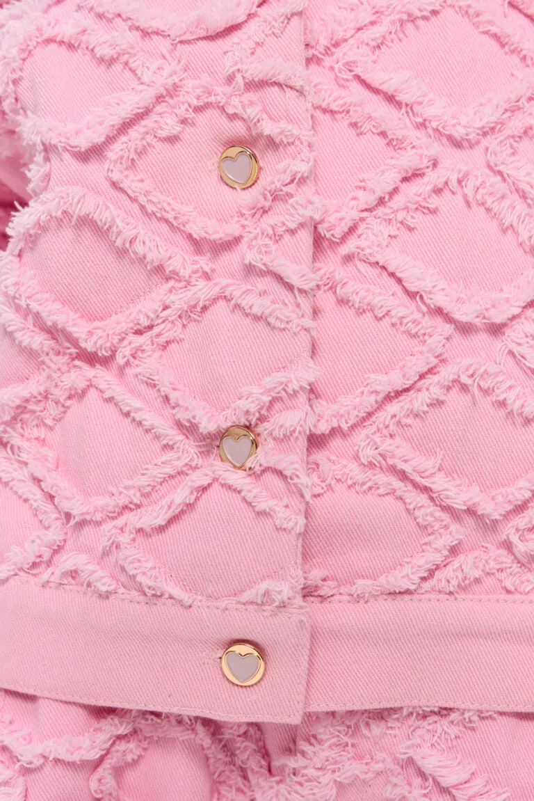 Textured Denim Jacket