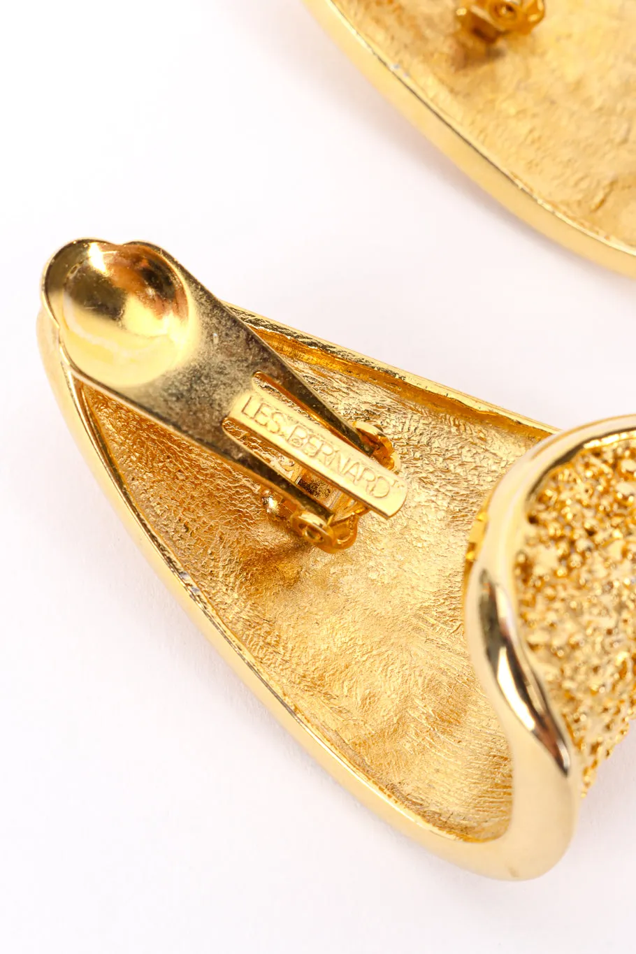 Textured Half Hoop Earrings
