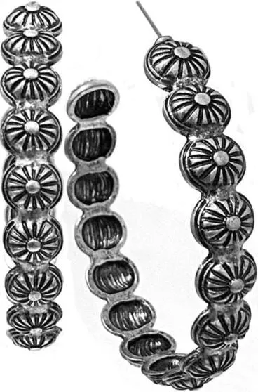 Textured Hoop Earrings