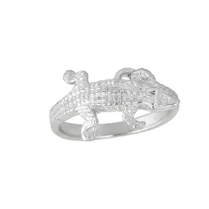 Textured Lizard Ring (Silver)
