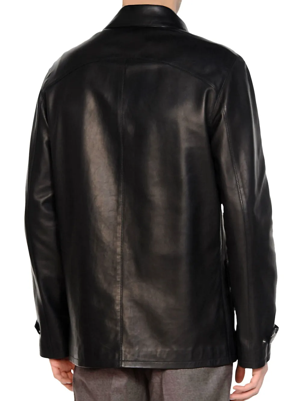Textured Luxe Leather Jacket