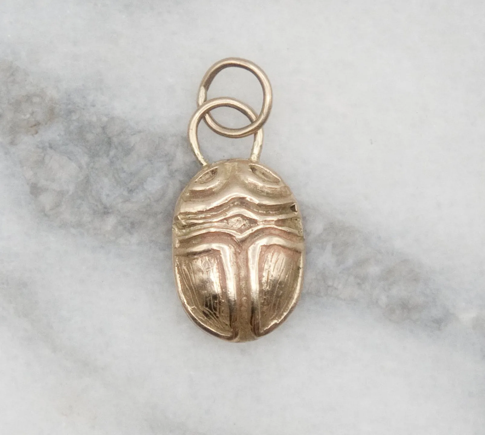 Textured Scarab Charm