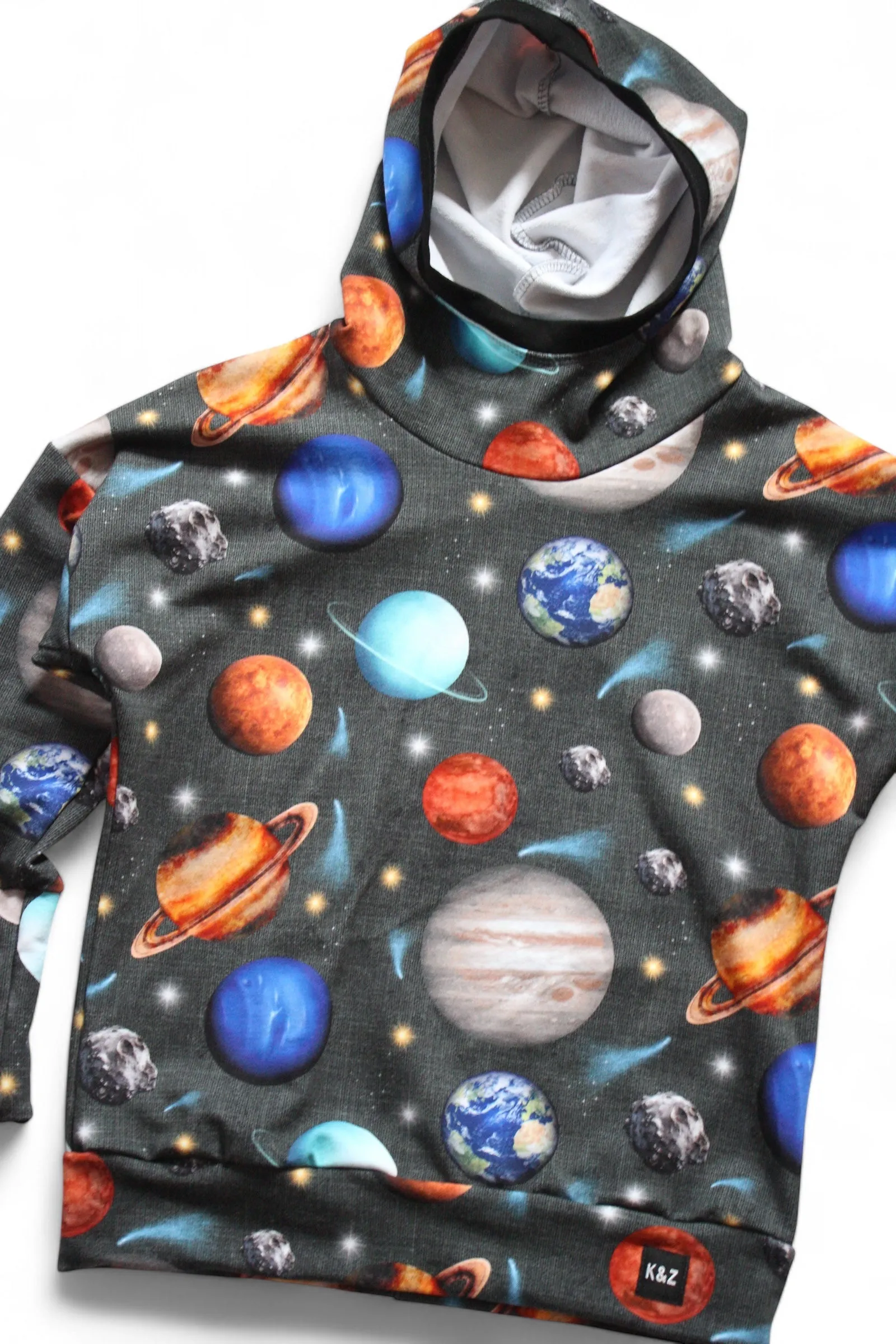 Textured Space Slouchy Hoodie - Grow With Me