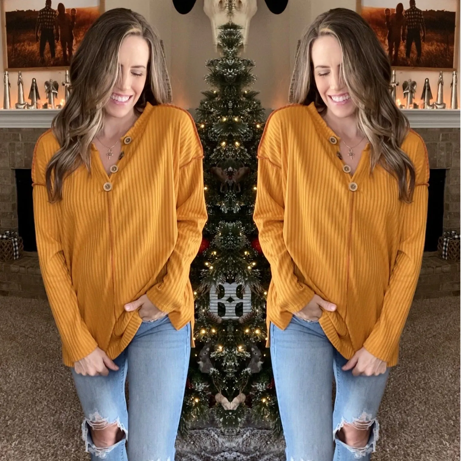 The Bronson Top - Mustard