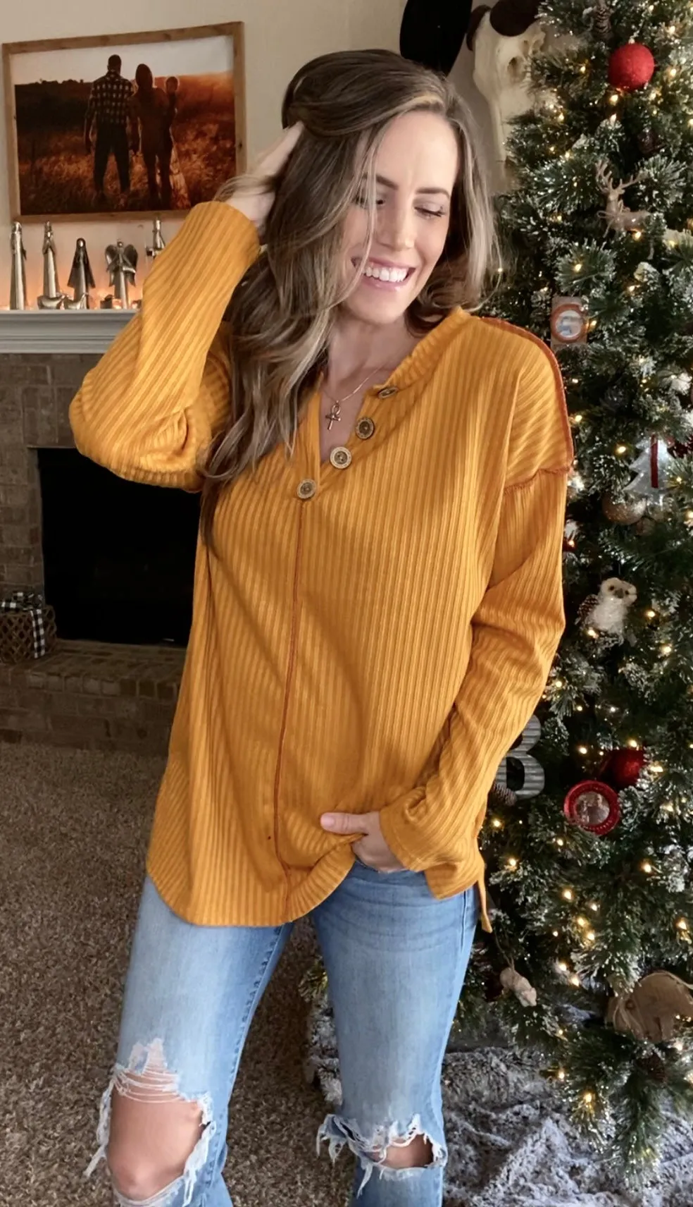 The Bronson Top - Mustard