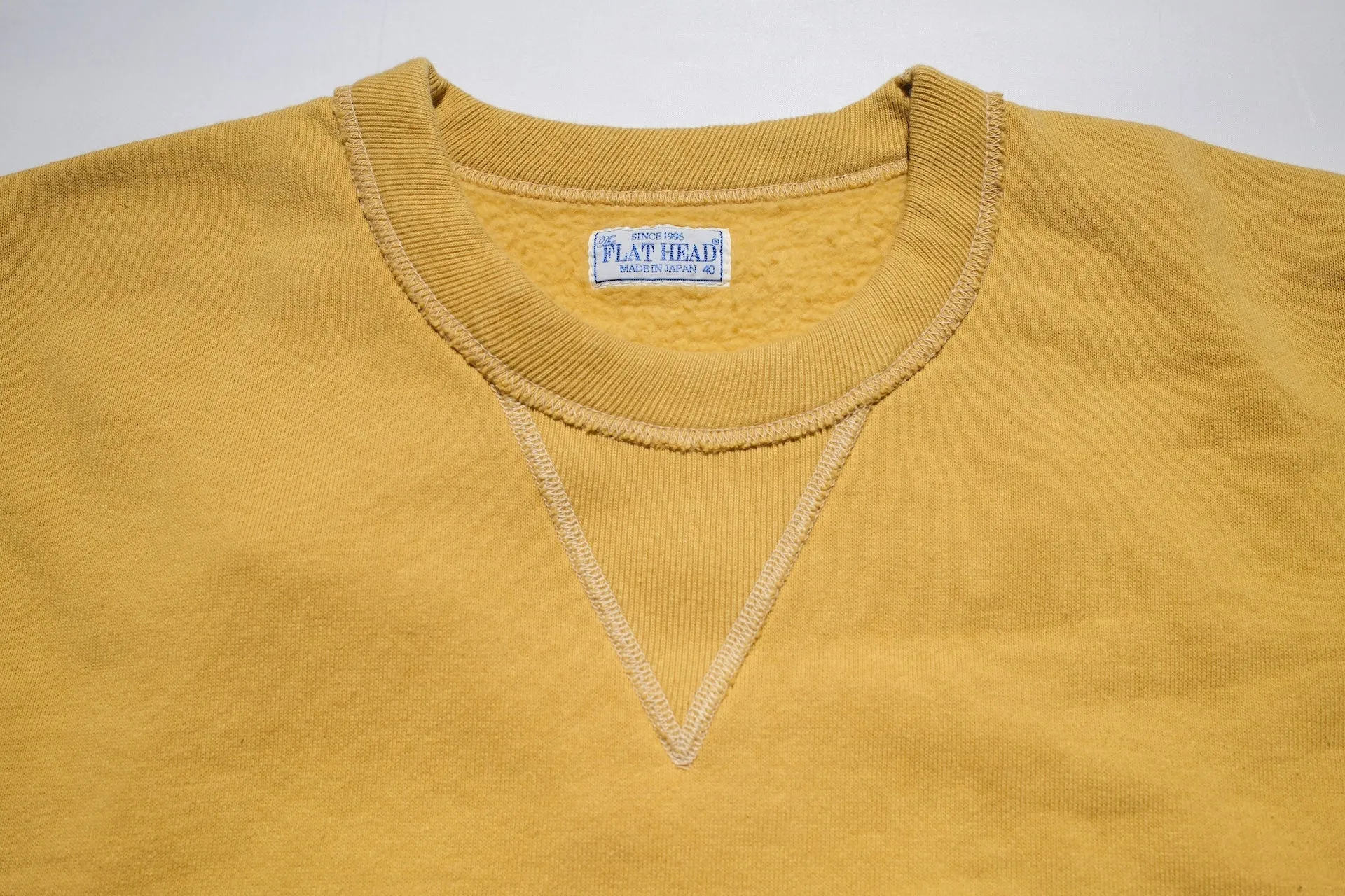 The Flat Head 11oz Loopwheeled Sweatshirt (Yellow)