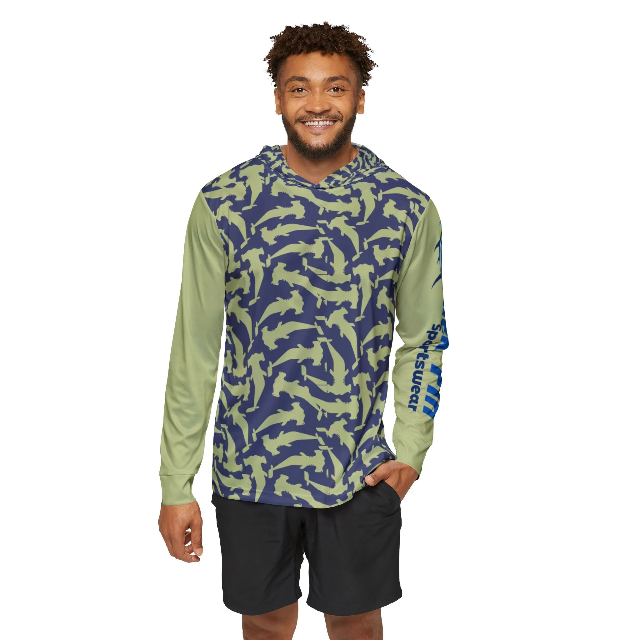 The Golden Hammer Camo Hooked & Hooded Performance Warm Up Fishing Hoodie