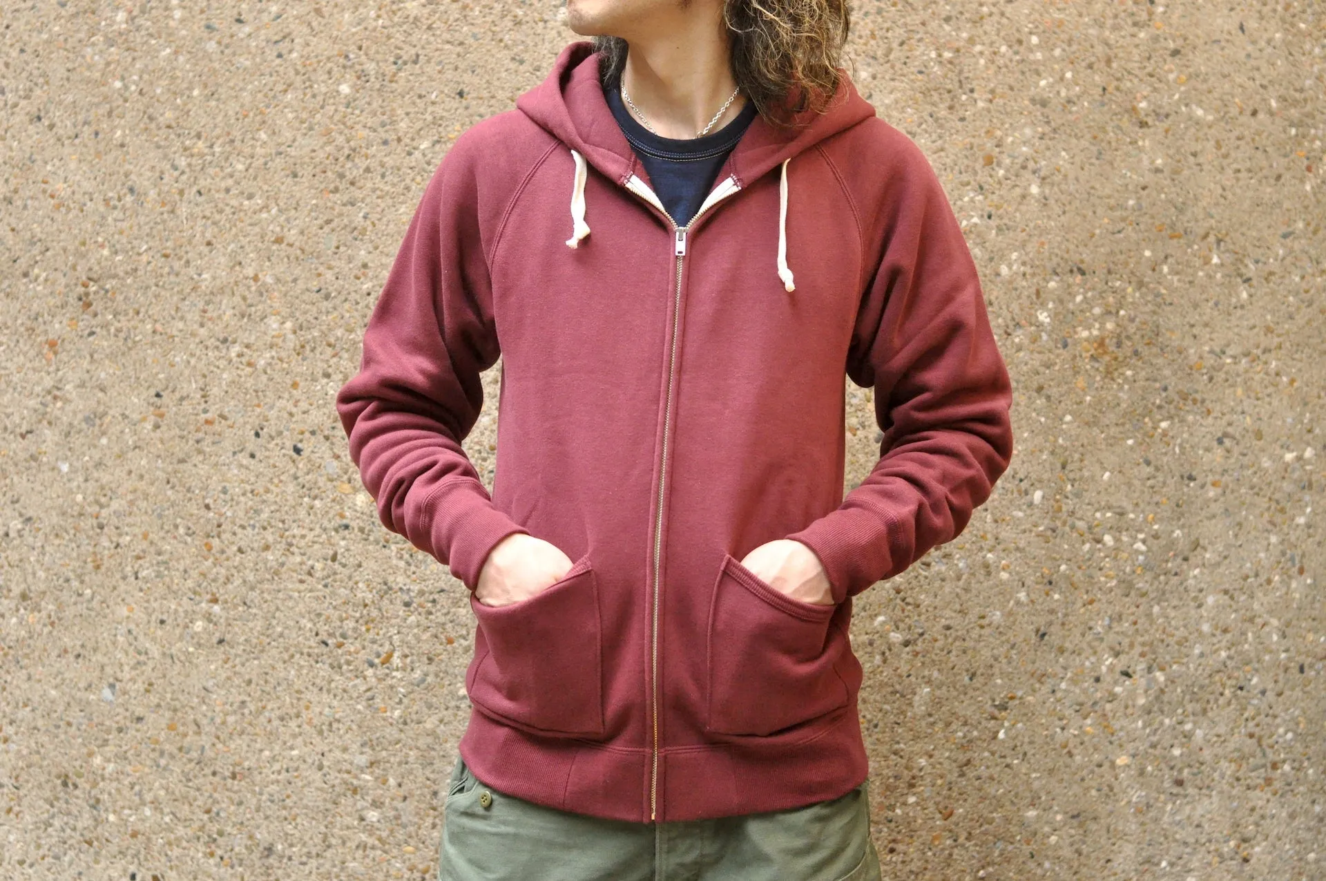 The Strike Gold X CORLECTION 12oz Loopwheeled Hoody (Burgundy)