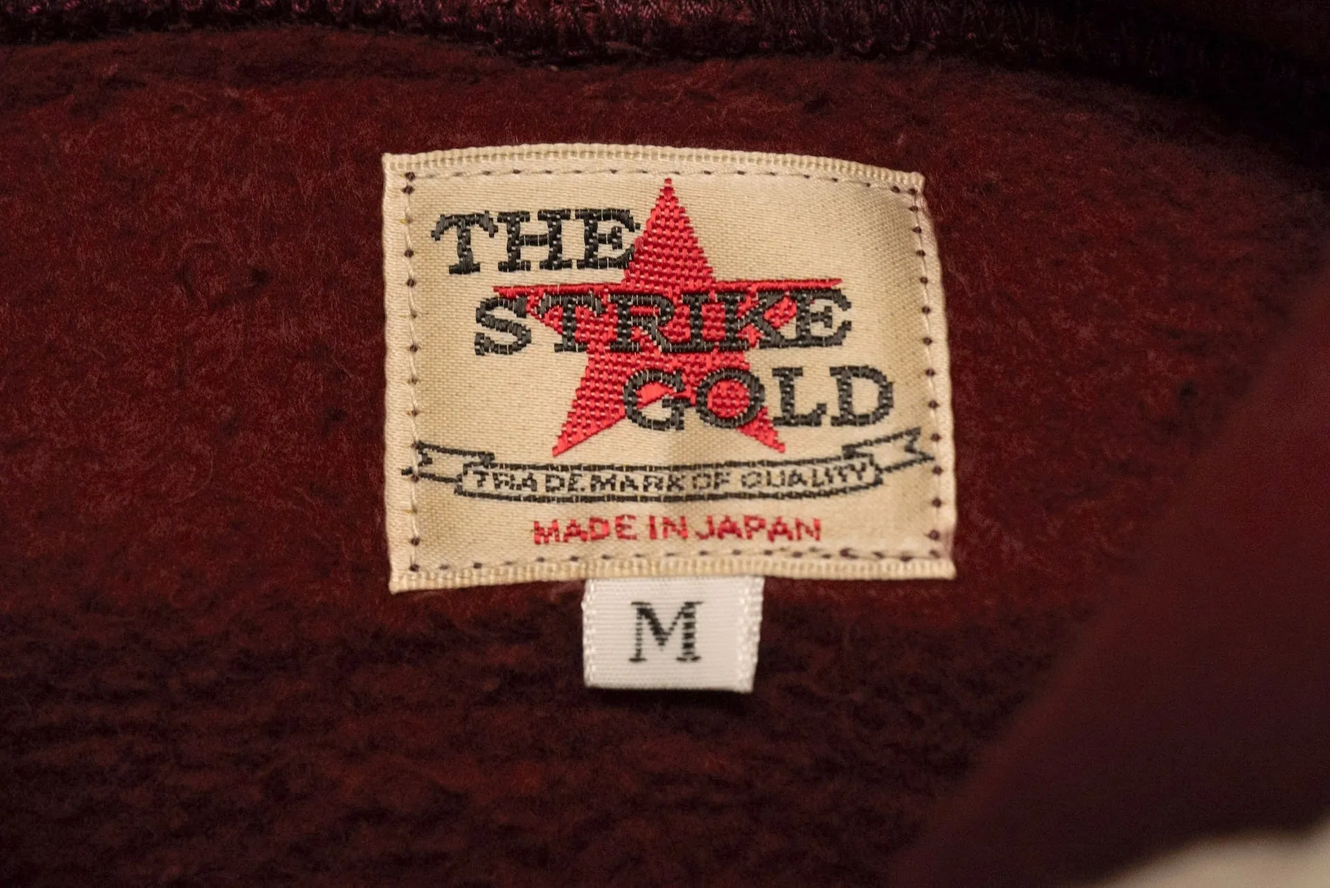 The Strike Gold x CORLECTION 12oz Loopwheeled Pull Over (Burgundy)