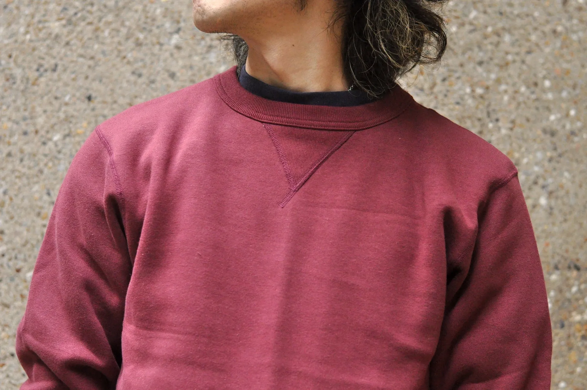 The Strike Gold X CORLECTION 12oz Loopwheeled Sweatshirt (Burgundy)