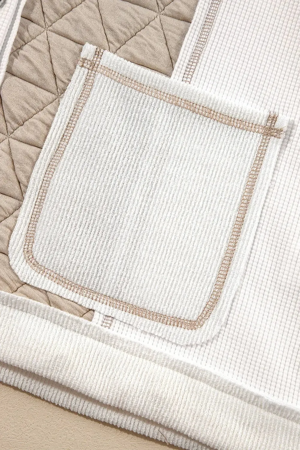 'Thea' Patchwork Long Sleeve Jacket