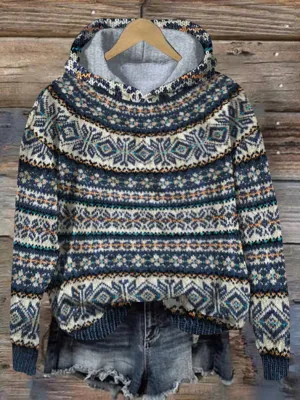 Traditional Norwegian Women's Warm Sweater