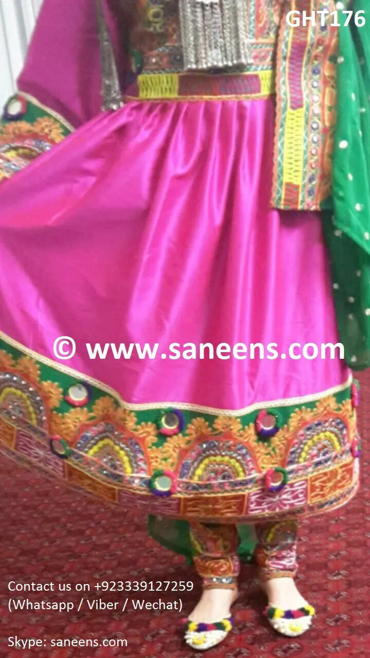 Traditional Wedding Dresses Afghani Dress In Pink Color