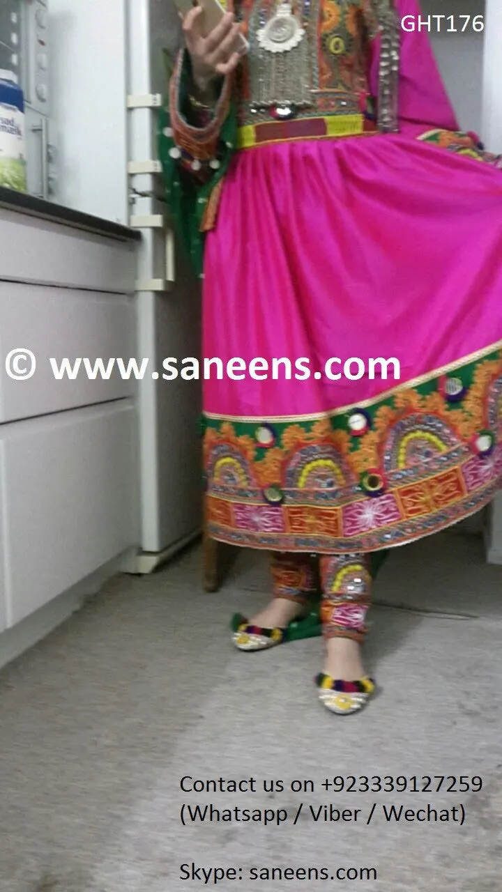 Traditional Wedding Dresses Afghani Dress In Pink Color