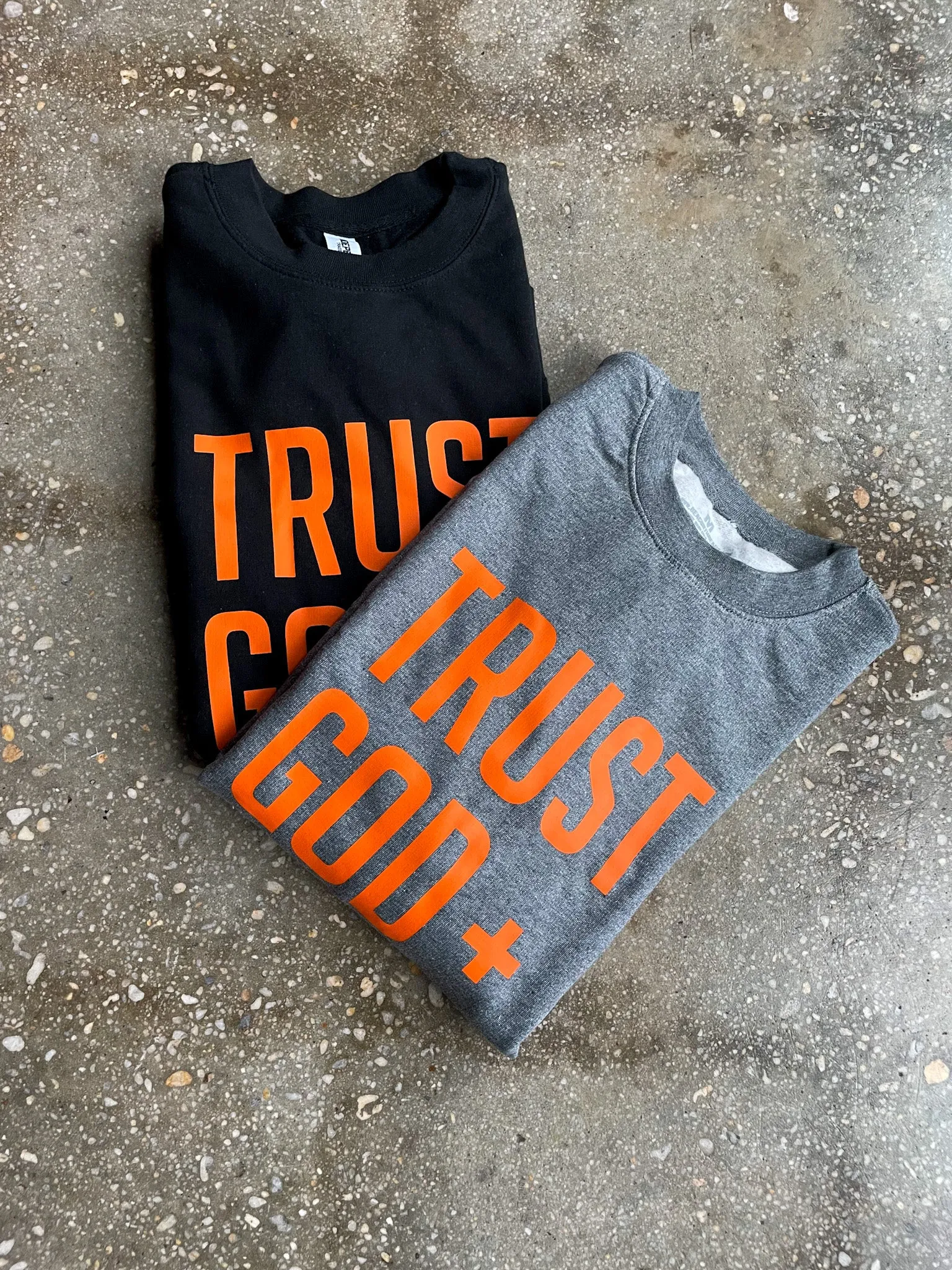Trust God   Chill Adult Drop Shoulder Sweatshirt