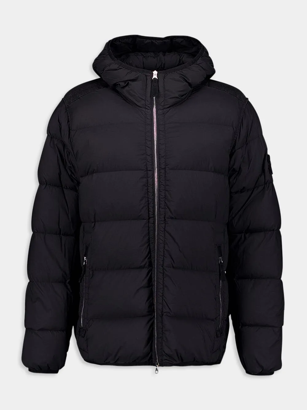 Tunnel Down-TC Black Hooded Jacket