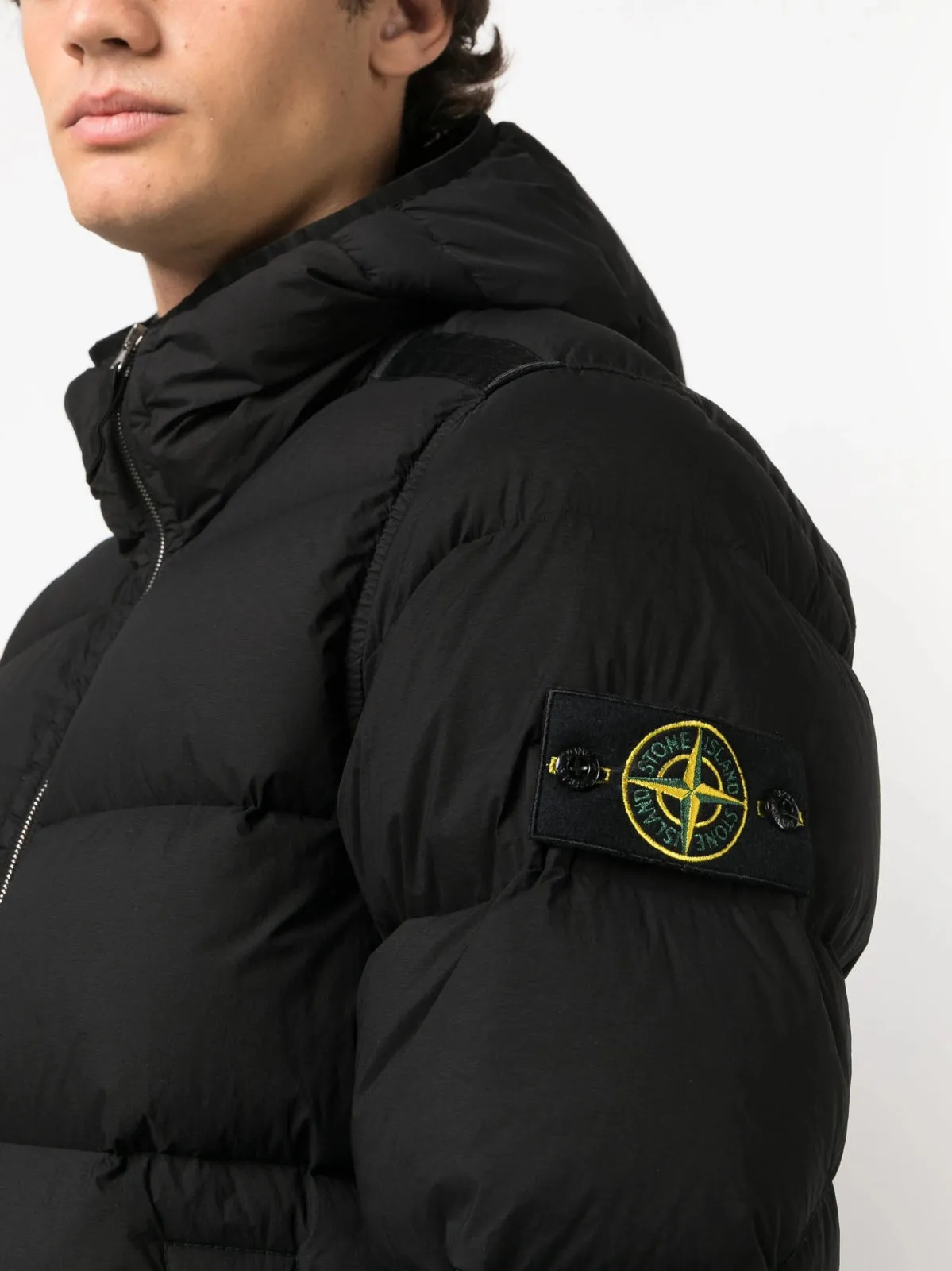 Tunnel Down-TC Black Hooded Jacket