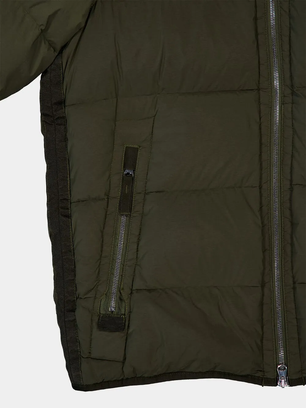Tunnel Down-TC Green Hooded Jacket