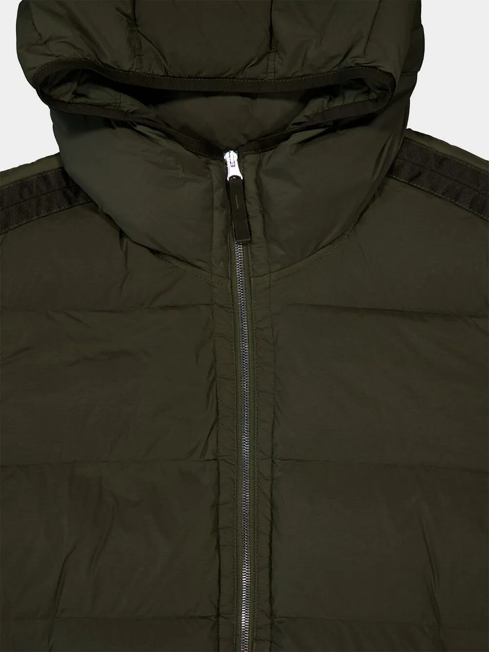 Tunnel Down-TC Green Hooded Jacket