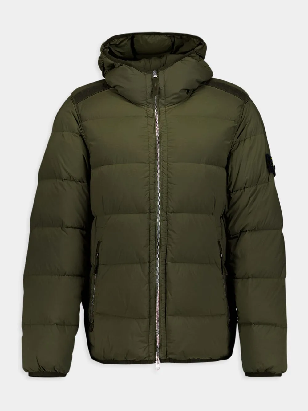 Tunnel Down-TC Green Hooded Jacket