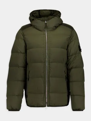 Tunnel Down-TC Green Hooded Jacket