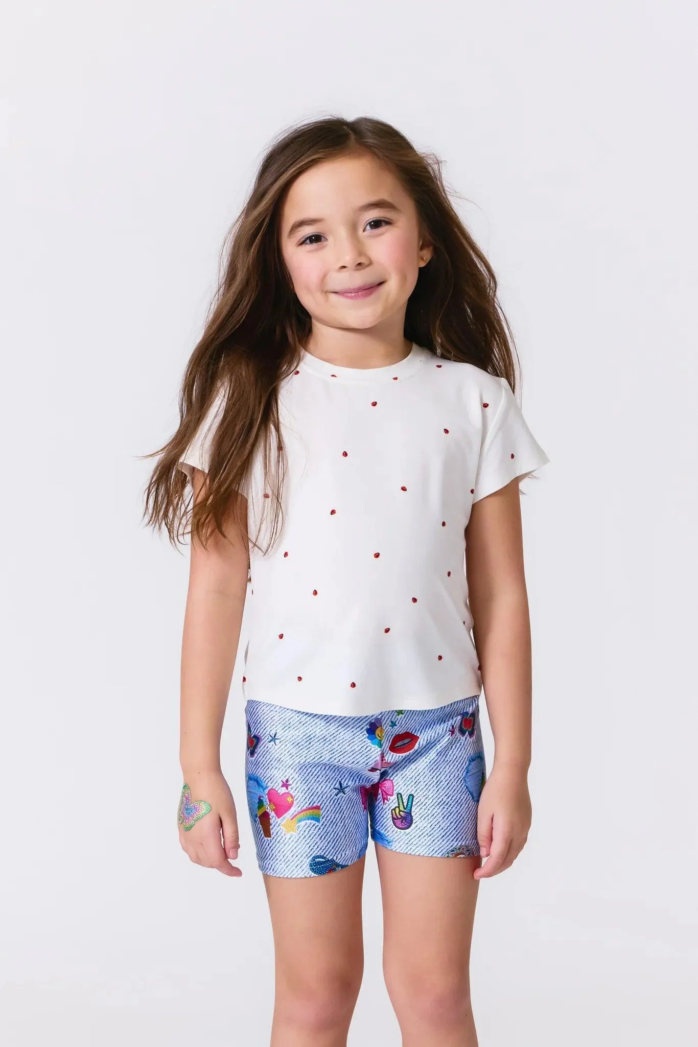 Tween Tops | Lucky Lady Bugs Rayon Tee | Terez