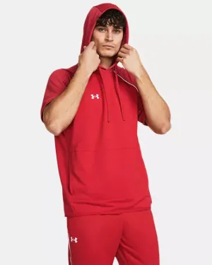 Under Armour Men's Command Warm-Up Short Sleeve Hoodie - Red