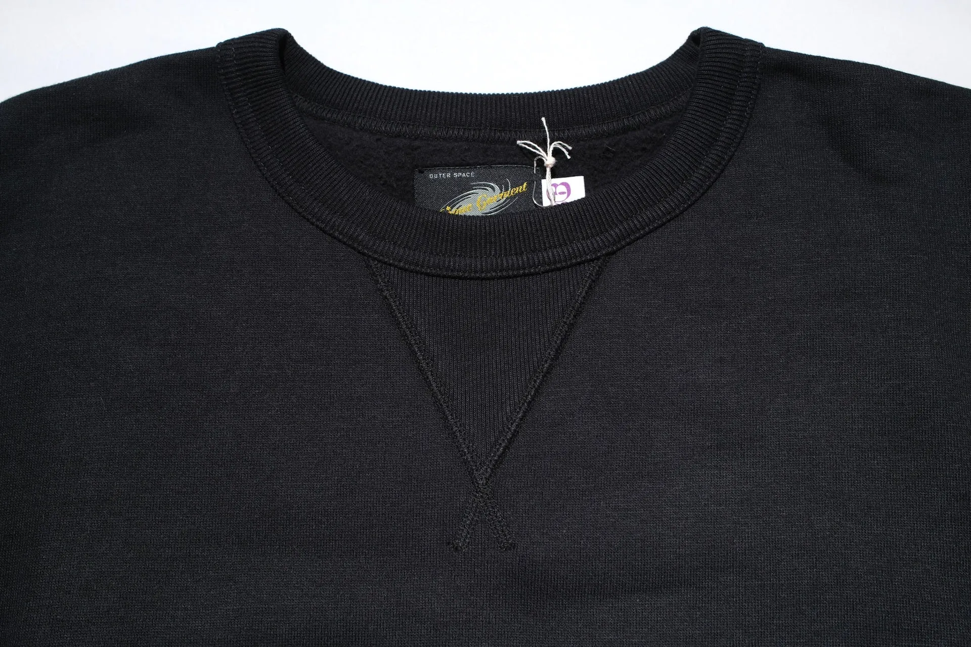 Unique Garment 12oz 'Pioneer' Loopwheeled Sweatshirt (Shadow Black)