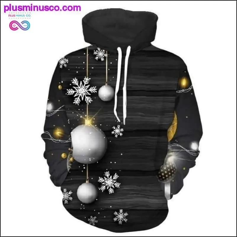 Unisex 3d Santa Claus print Hoodies Ideal Christmas Gift