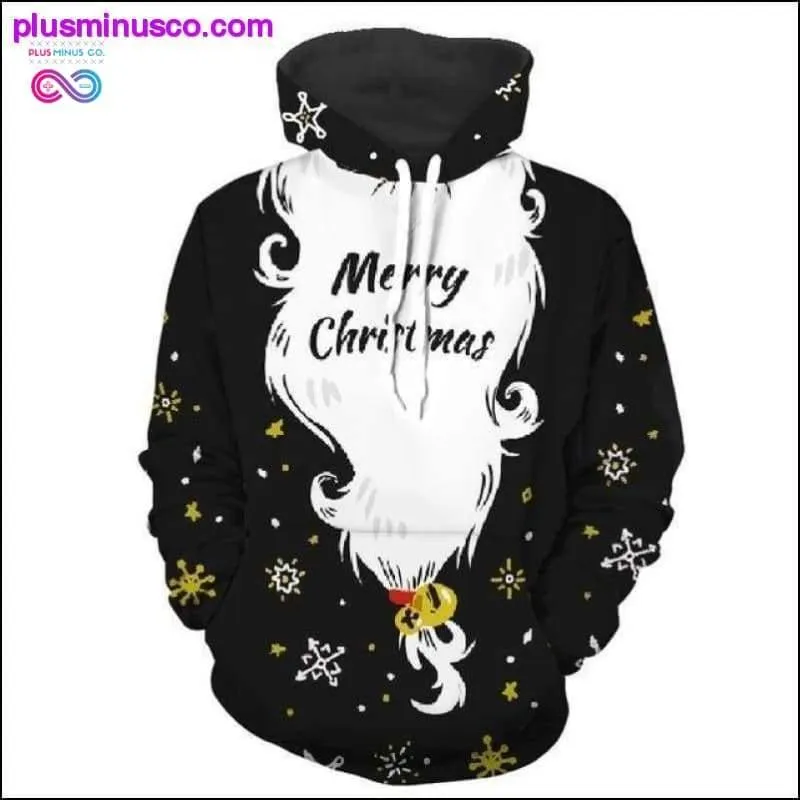 Unisex 3d Santa Claus print Hoodies Ideal Christmas Gift
